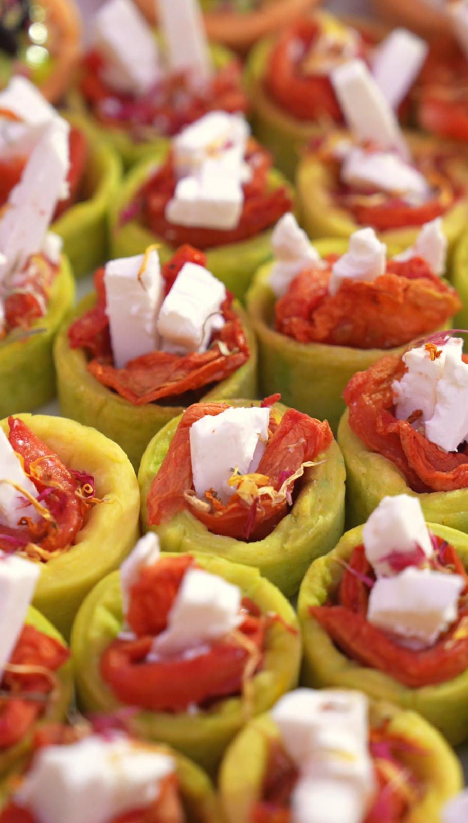 Bouchées au saumon et aneth pour un cocktail dînatoire à Marrakech