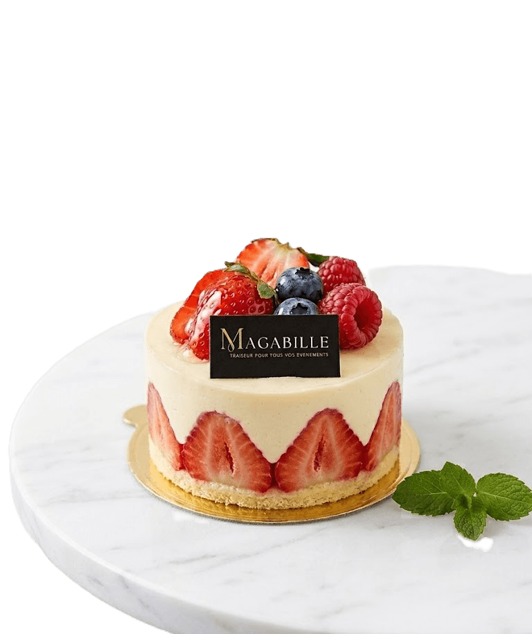 Fraisier Maison Maga Gourmet, gâteau d'anniversaire à Marrakech