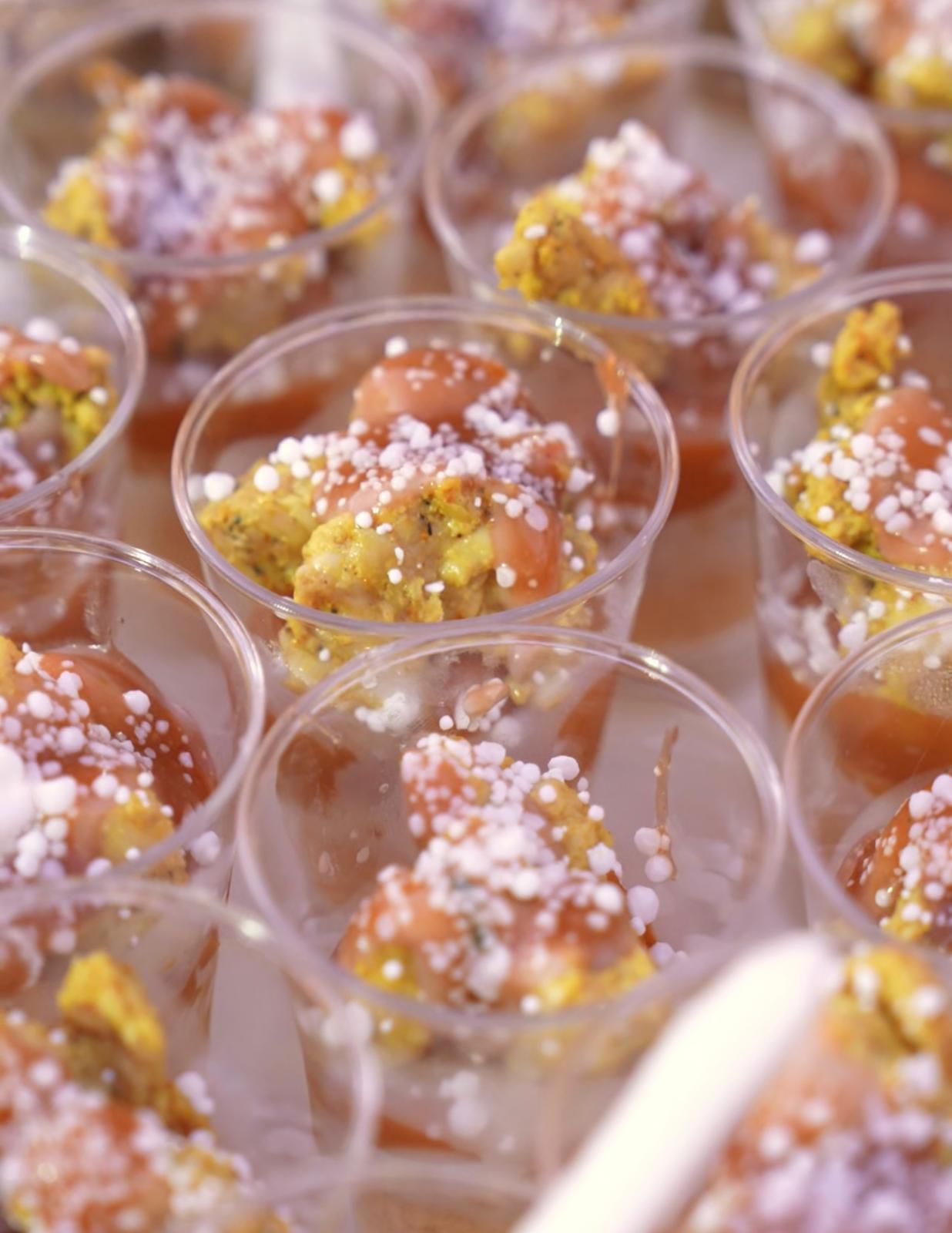 Verrines gourmandes pour un cocktail à Marrakech